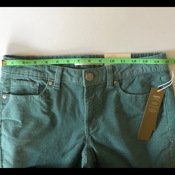 LC LAUREN CONRAD Stretch Green Corduroy Jeggings - Picture 6 of 8